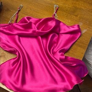 Nicole Miller Fuchsia Satin Camisole